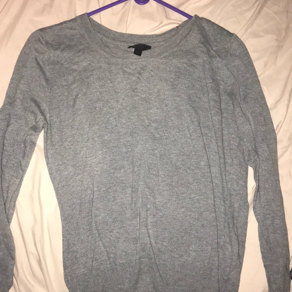 worthington grey long sleeved top